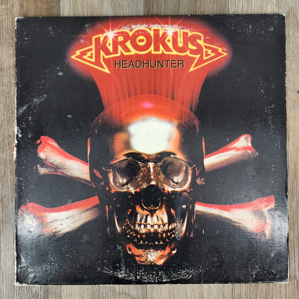 Krokus Headhunter LP 1983 Arista AL8-8005 Heavy Metal Hard Rock Vinyl